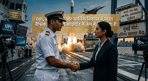 रक्षा, प्रौद्योगिकी और आर्थिक विकास में भारत वैश्विक साझेदार के रूप में उभर रहा है