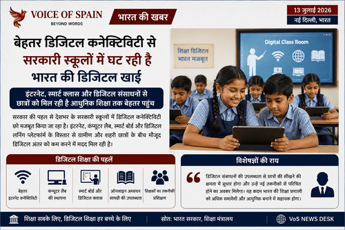 बेहतर डिजिटल कनेक्टिविटी से सरकारी स्कूलों में घट रही है भारत की डिजिटल खाई