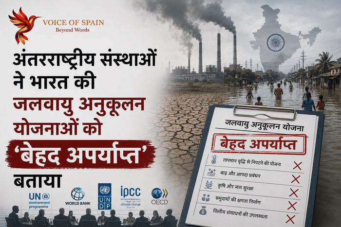 अंतरराष्ट्रीय संस्थाओं ने भारत की जलवायु अनुकूलन योजनाओं को 'बेहद अपर्याप्त' बताया