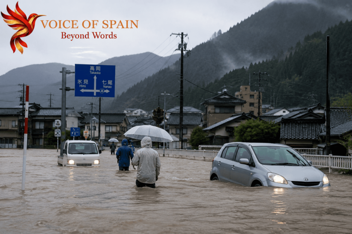 Torrential Rain and Flooding Leave People Stranded Across Japan