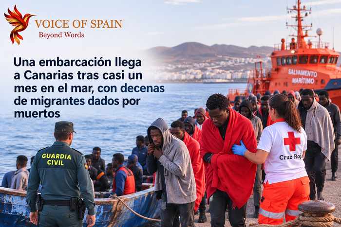 Una embarcación llega a Canarias tras casi un mes en el mar, con decenas de migrantes dados por muertos