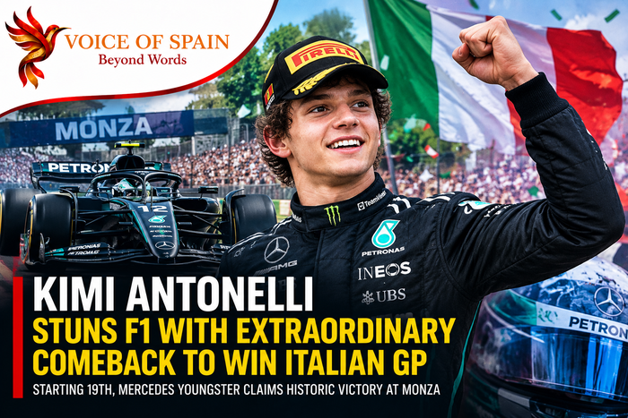 Kimi Antonelli Stuns Formula 1 With Extraordinary Comeback to Win Italian Grand Prix