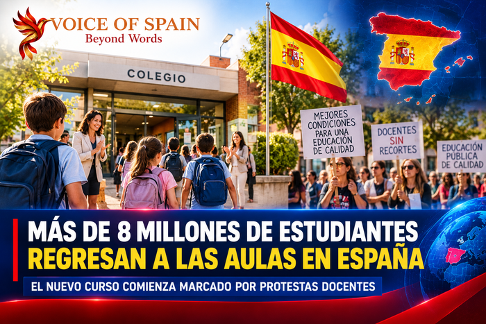 Más de 8 millones de estudiantes regresan a las aulas en España en medio de protestas docentes