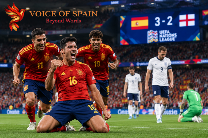 España vence 3-2 a Inglaterra en Wembley en un emocionante estreno de la Nations League