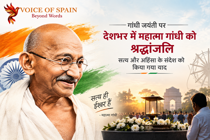 गांधी जयंती पर देशभर में महात्मा गांधी को श्रद्धांजलि, सत्य और अहिंसा के संदेश को किया गया याद